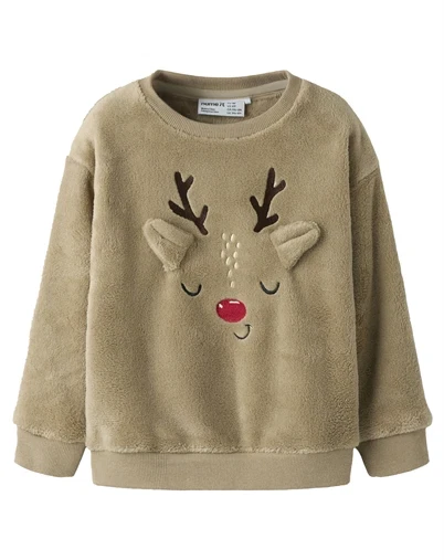 Name It - NMNReindeers Teddy Trøje - Peyote